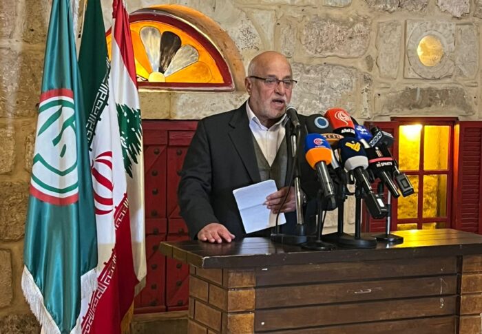 الحاج خليل حمدان خلال تمثيله الرئيس بري في تكريم السفير الايراني: “اسرائيل” تواصل عدوانها على الجنوب وسط صمت مريب للجنة “الميكانيزم”