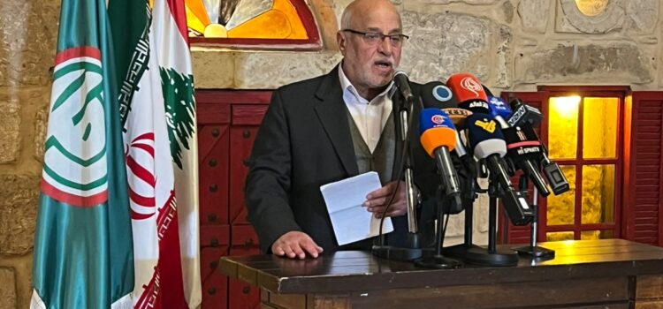 الحاج خليل حمدان خلال تمثيله الرئيس بري في تكريم السفير الايراني: “اسرائيل” تواصل عدوانها على الجنوب وسط صمت مريب للجنة “الميكانيزم”