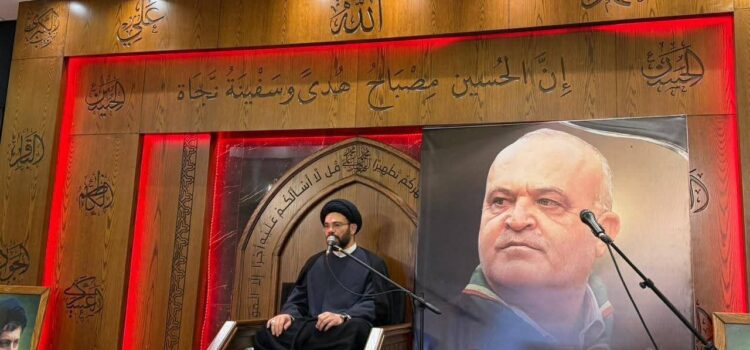 مجلس عزاء حاشد في بلدة أرنون بمناسبة مرور 40 يوماً على رحيل القائد الرسالي الحاج حسن حمدان.